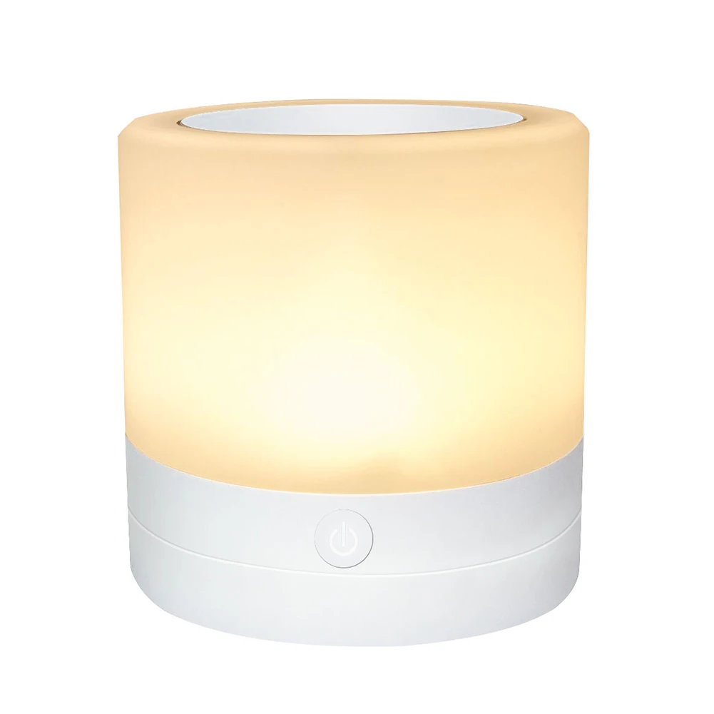 

7 Colors LED Night Light Portable Cylindrical Children Bedroom Bedside Lamp Decorative Ornament Energy Save Lighting