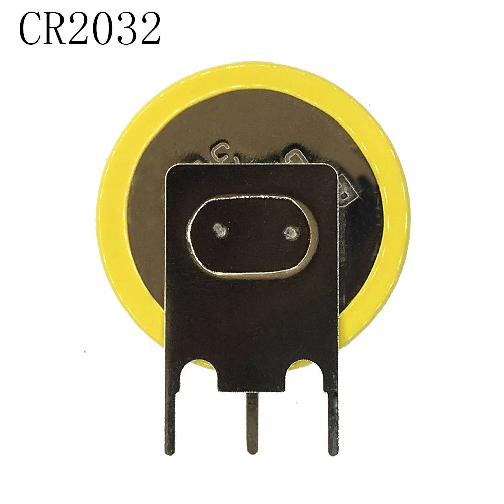 5 sztuk/partia CR2032 2032 bateria guzikowa pionowa stopka spawalnicza 3V 2-pinowy NOWOŚĆ.