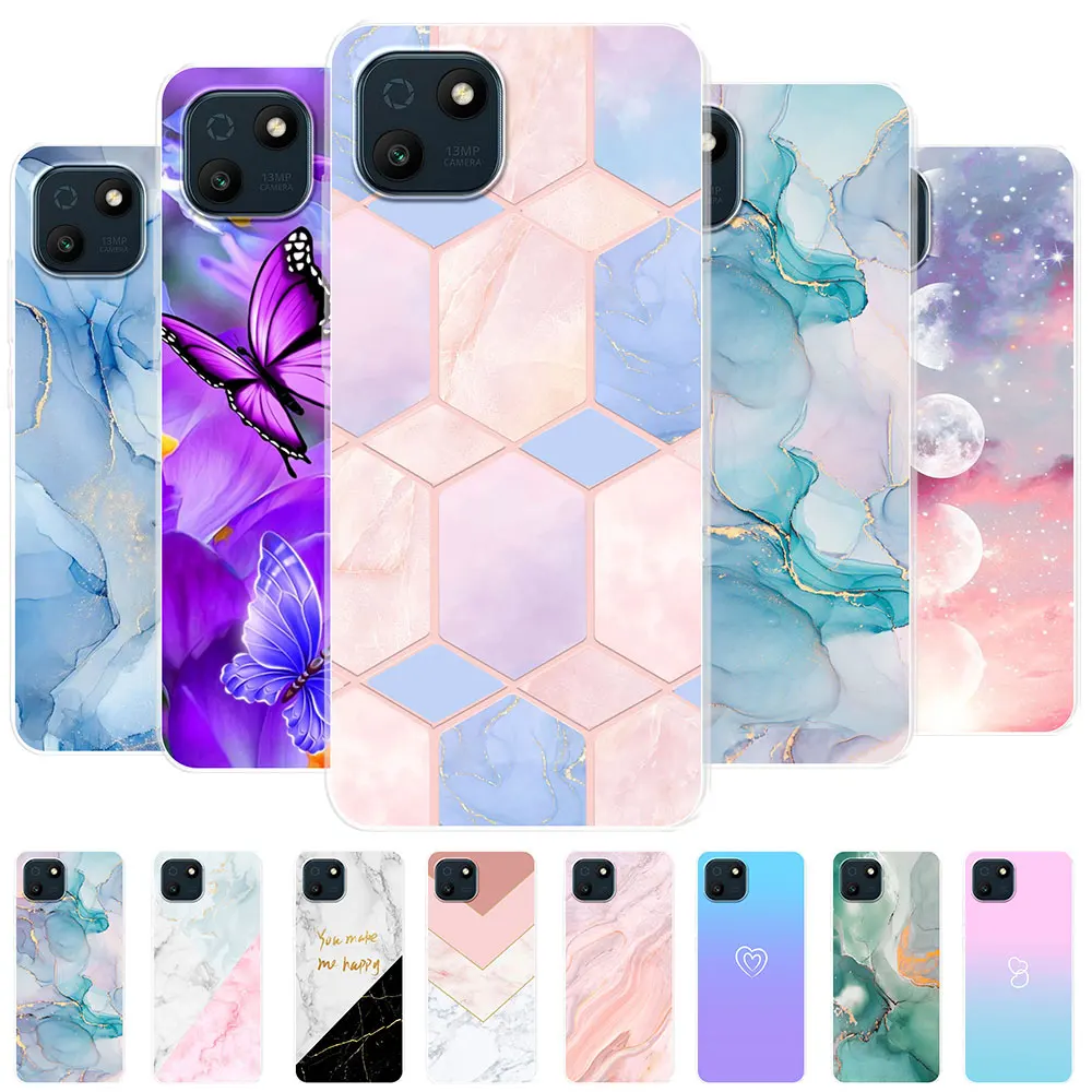 Для Wiko T10 чехол 6,5 дюймов мраморный прозрачный мягкий Силиконовый ТПУ модный телефон чехол для Wiko T10 T 10 W-Искусственная Обложка Бампер Fundas
