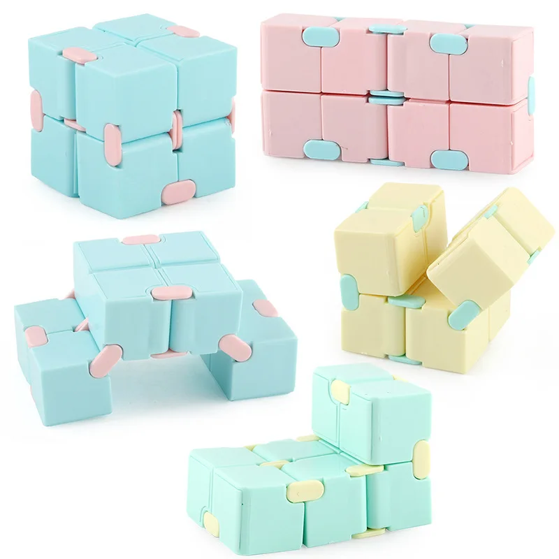 

New Anti-stress Infinite Cubes Toys for Kids Adult Depression Anxiety Stress Relief Cube Toys Foldable Cube Creative Gift