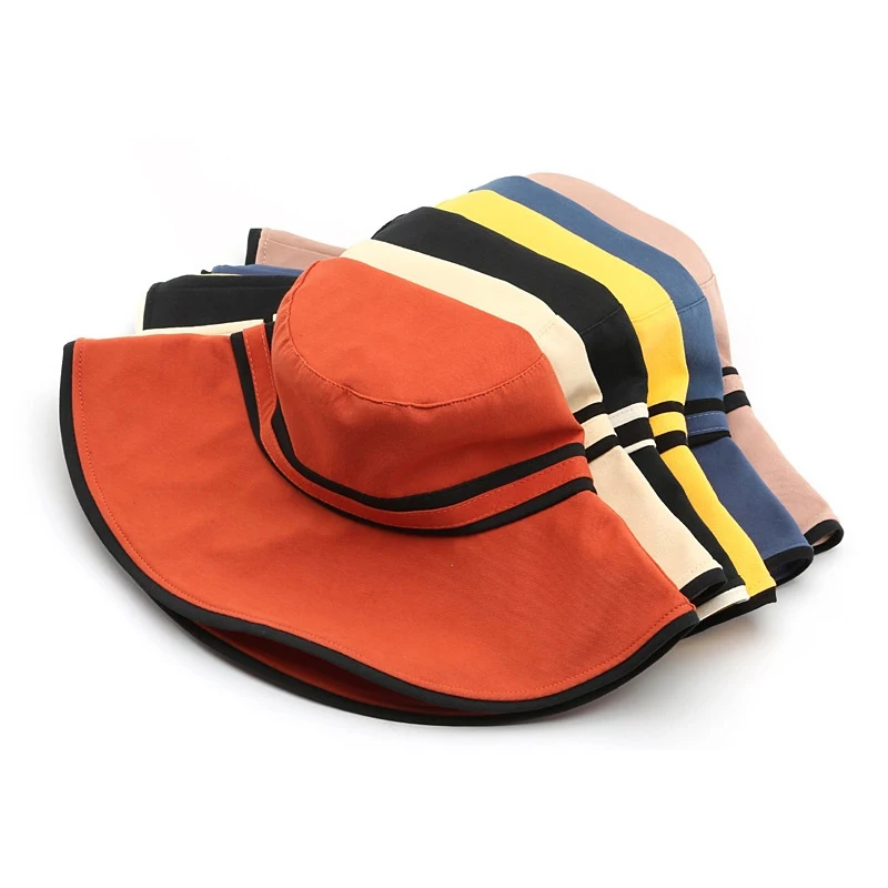 Sun Shading Hats for Women Bucket Hat Big Eaves Leisure Caps Outdoor Sports Men's Cap Fashion Man Fisherman Apparel Accessories