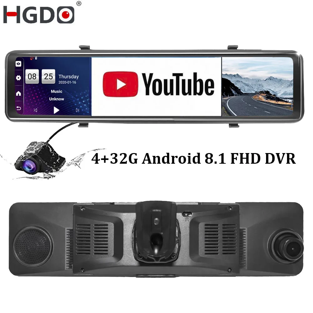 Видеорегистратор HGDO 4G для автомобиля, 12 