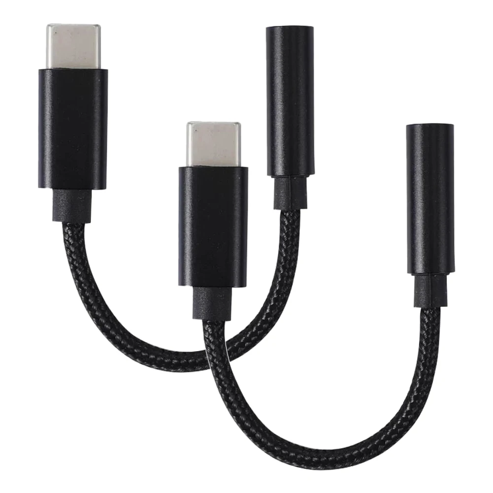2 шт. USB-адаптер для наушников типа C на 3 5 мм |
