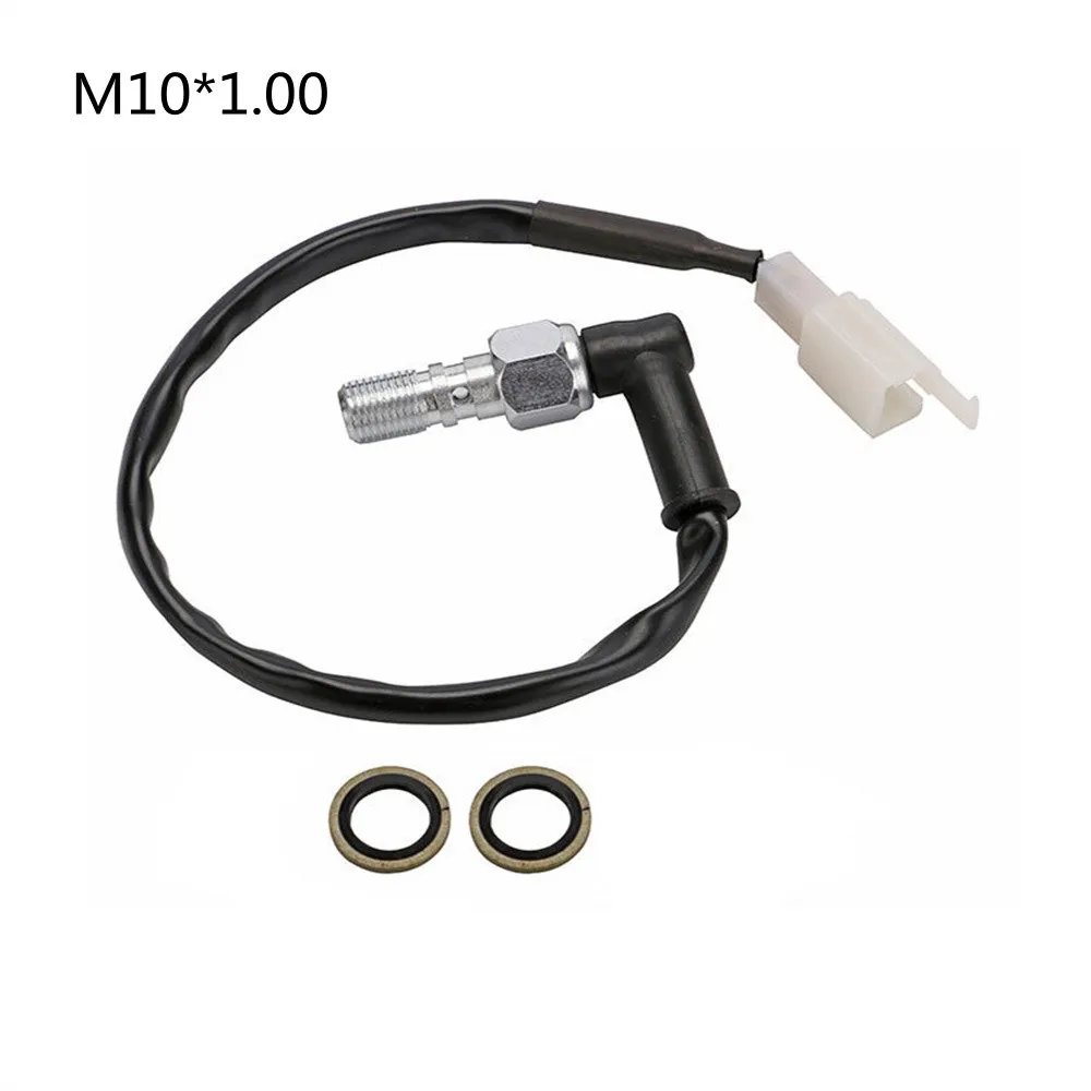 

1 шт. Универсальный Гидравлический тормозной сигнал для мотоцикла, переключатель заднего света с полым болтом, аксессуары для мотоциклов, Гидравлический Тормозной переключатель