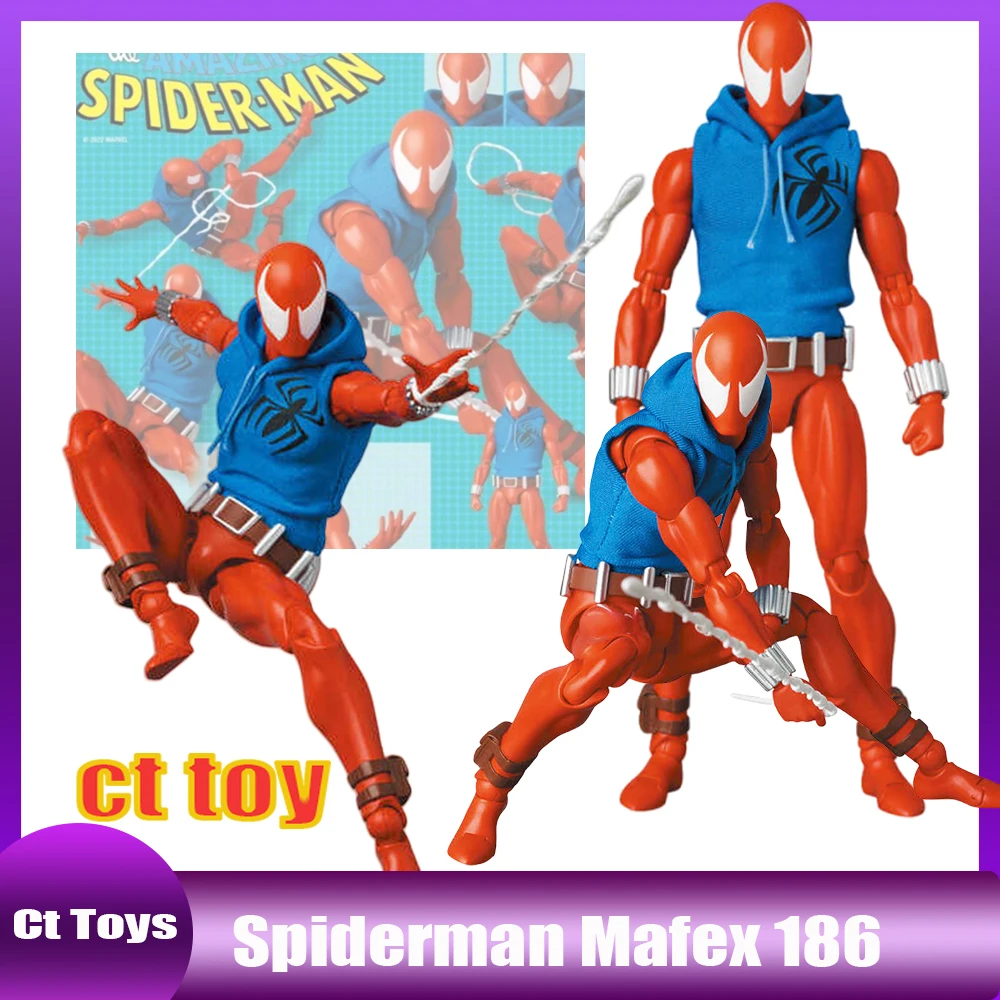 Ct Toys Человек-паук Mafex 186 Алый паук удивительный комическая версия аниме-фигурка