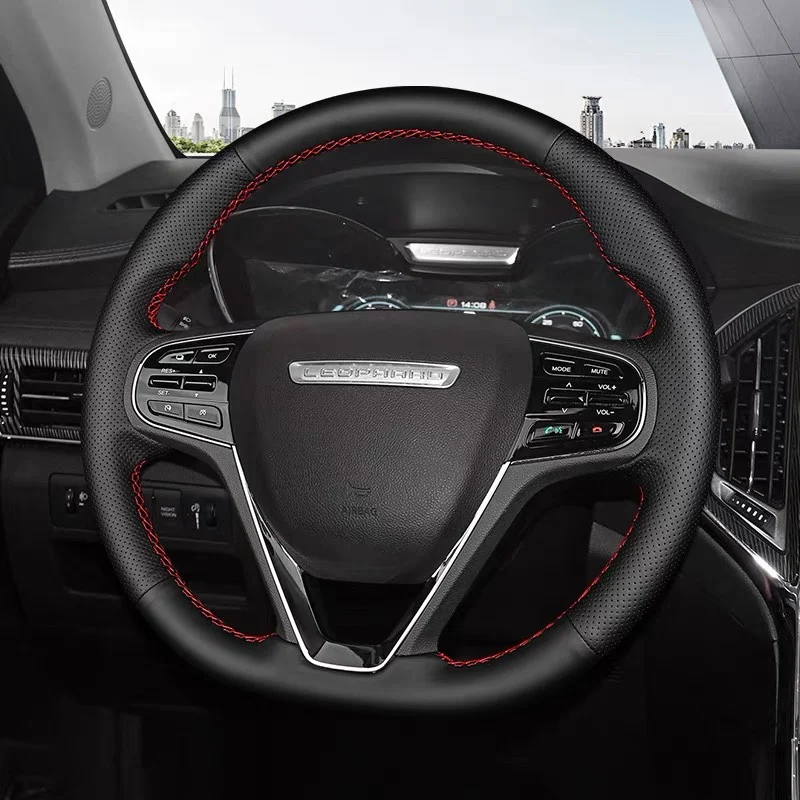 Для Leopard CS10 чехол на руль из натуральной кожи с оплеткой вручную CS9 Special Mattu