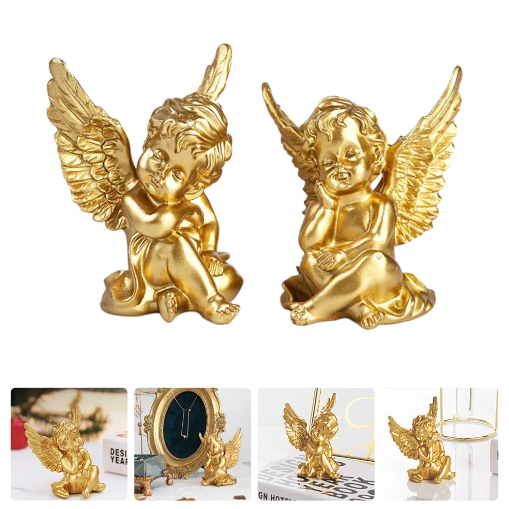 

Statue Resin Fairy Cherubs Ornament Sleeping Baby Figurines Decoration Yard Landscaping Cherub Mini Garden Figurine Statu