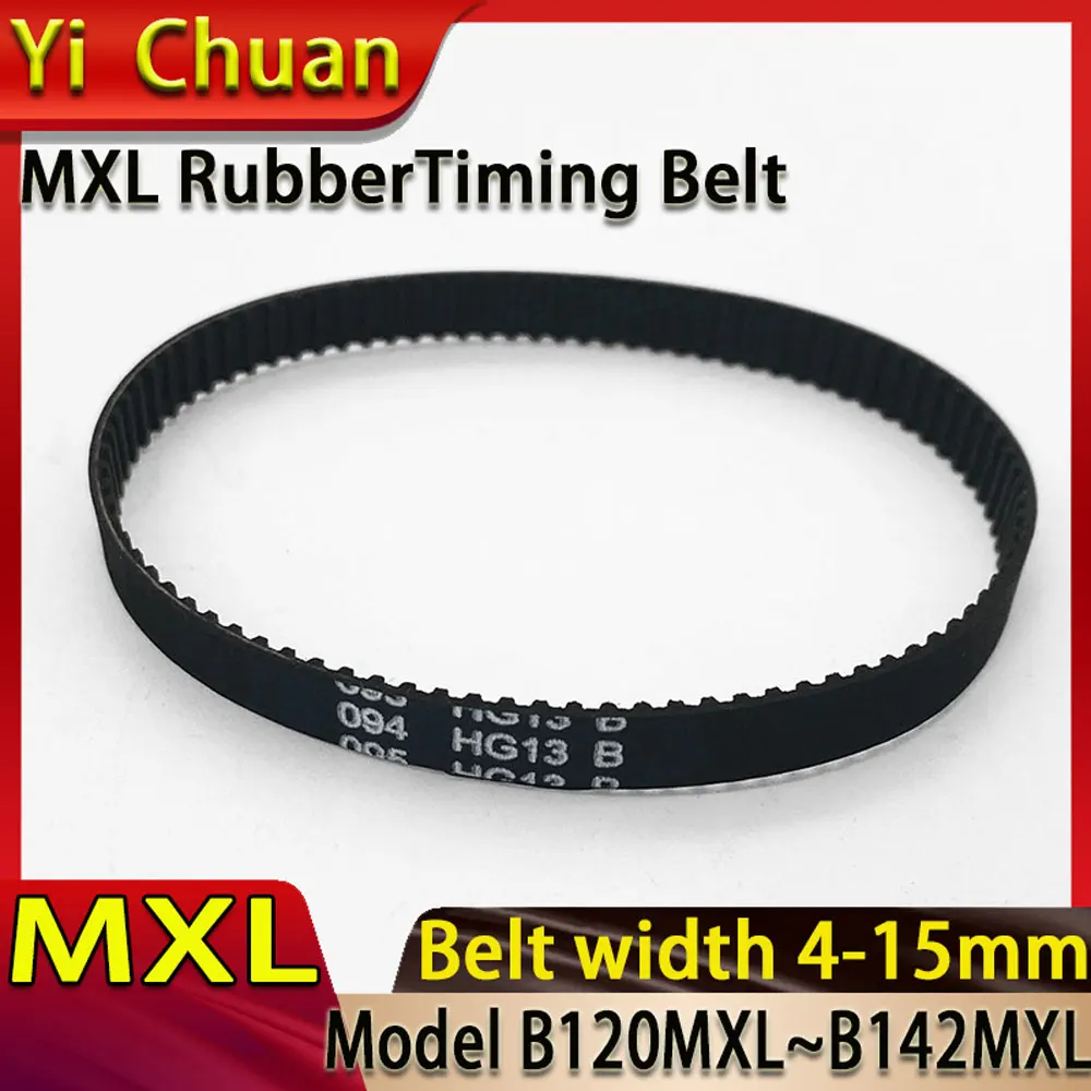 

Лента Конвейерная MXL для 3D принтера B120MXL ~ B142MXL, резиновая трапециевидная зубчатая синхронная ремень, фоторемень, ширина 3/4/6/10/12/15 мм