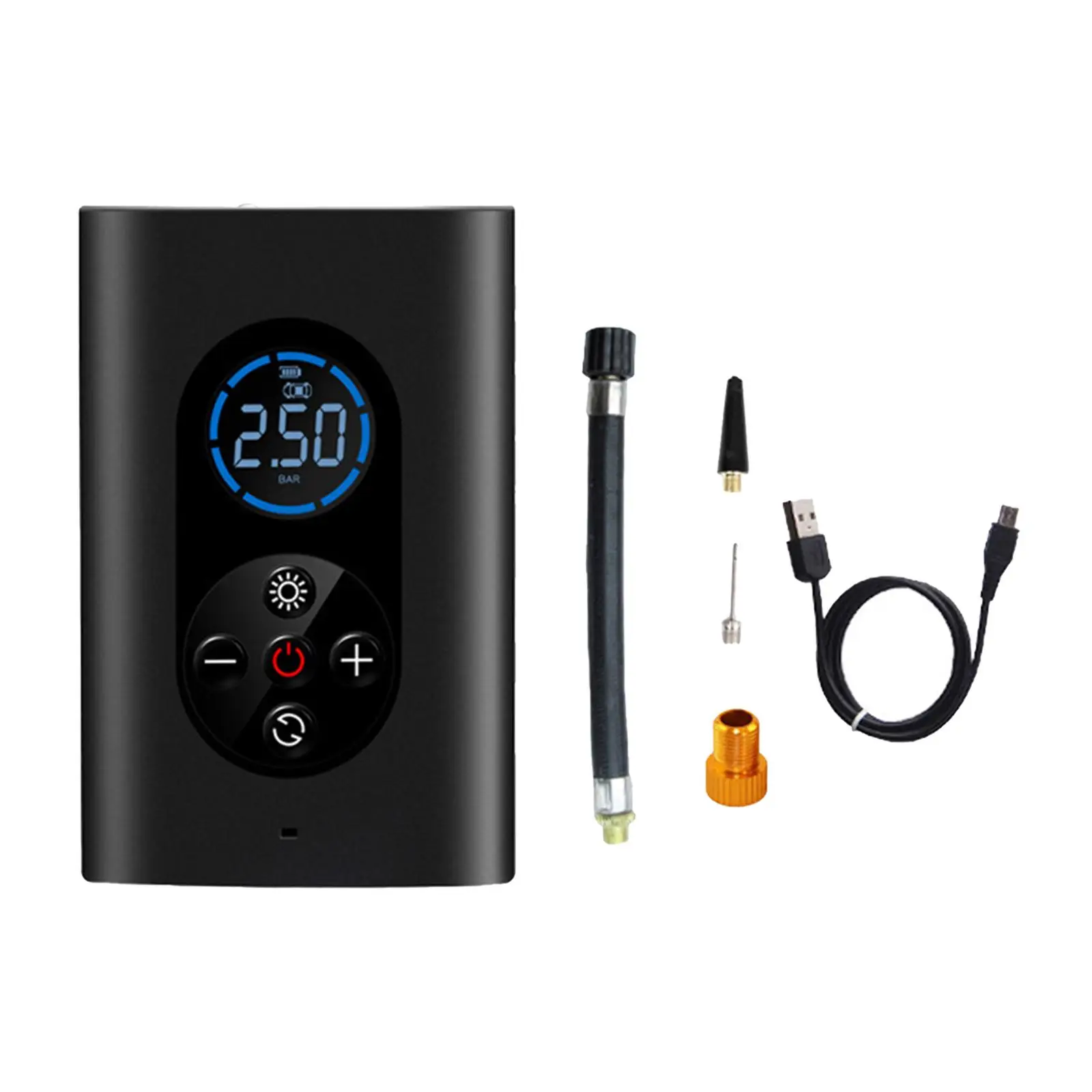 

Electric Inflator Air Compressor LED Light Rechargeable Football Tires