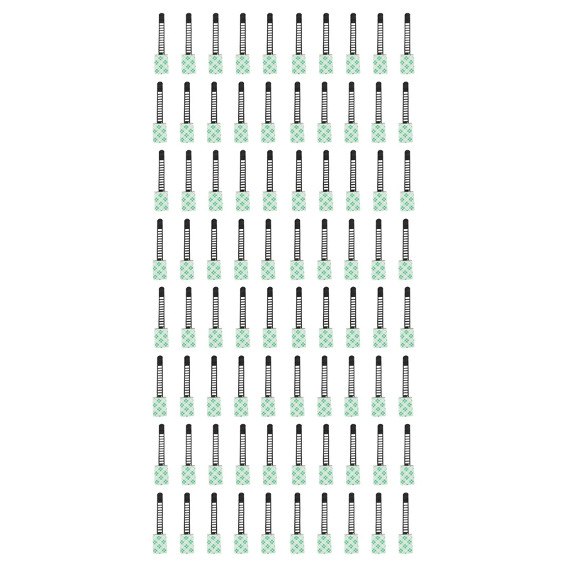 

Черные липкие регулируемые Кабельные зажимы 80 шт., зажимы для проводов, Пластиковые самоклеящиеся кабельные зажимы, фиксаторы, зажимы