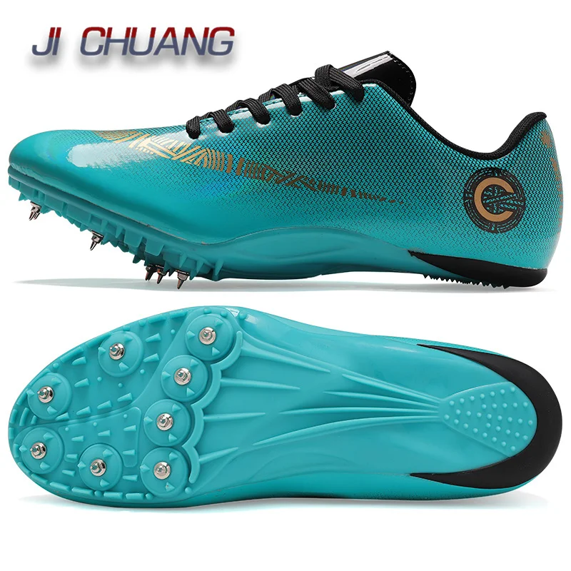 Rotating self-locking Track Field Shoes Women Spikes Sneakers Black Running  Training Shoes Lightweight Men Spike Sport Shoes - AliExpress