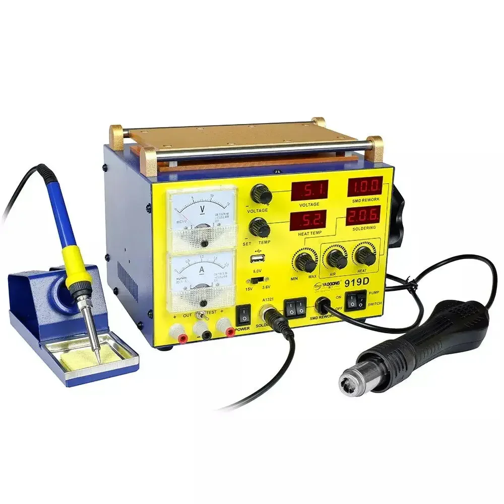 YAOGONG 919D новинка 5 в 1 автоматический пистолет горячего воздуха поверхностная