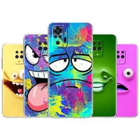 funny funny face shockproof case for xiaomi redmi note 10 11 pro 9s 8 9 k40 mobile phone shell 9c 9a 11t 7 10s 8t 11s cover
