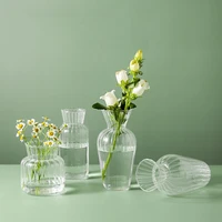 simple home decoration hydroponic glass vase nordic living room glass vase modern room decor flower arrangement flower bottle