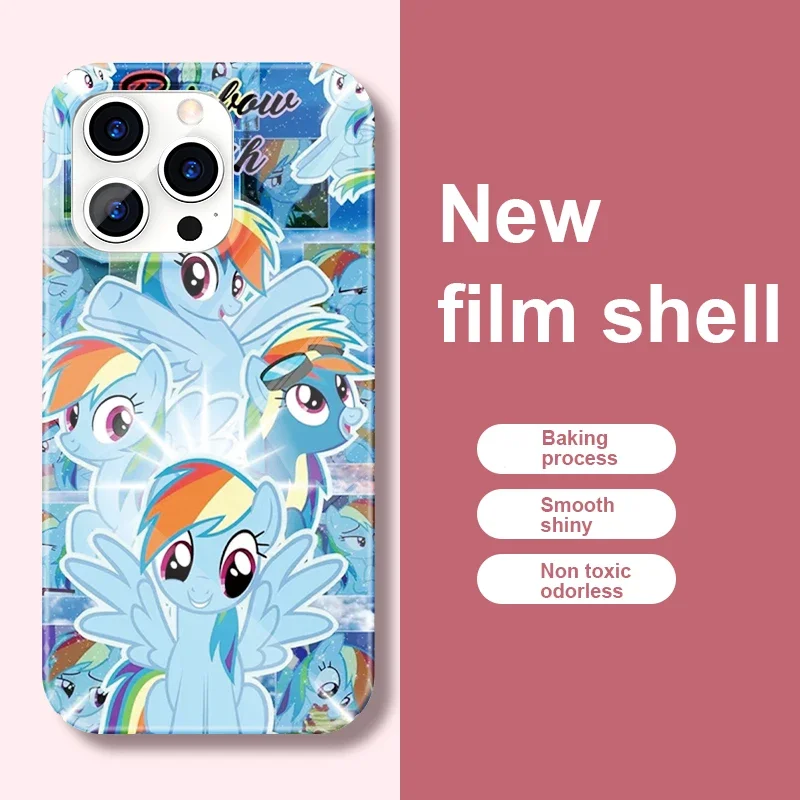 Чехол My P-Ponys L-Little для телефона iPhone 16 15 14 13 12 11 Pro Max XS XR XSMax 6 7 8 Plus глянцевый жесткий