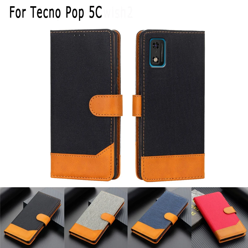 

on чехол Tecno Pop 5C Capa Leather Case Card Holder Protective Mobile Phone Cover For Estuches De Celular Tecno Pop 5C 5 C Coque