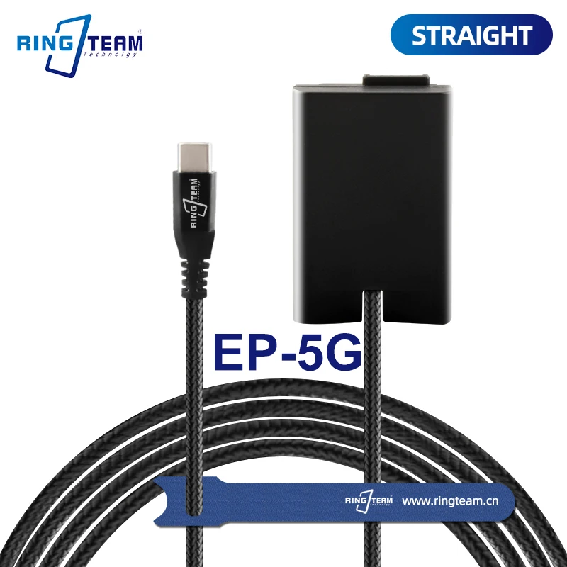 

High Quality PD/USB-C 8V 2A Power Cable with EN-EL25 ENEL25 Dummy Battery TYPE-C EP-5G EP5G EP 5G for Nikon Z50/ZFC Camera