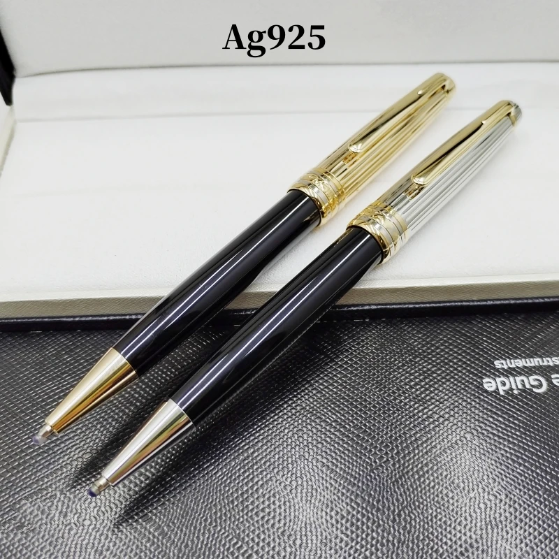 

Высококачественная шариковая ручка 163 Ag925 MB/Шариковая ручка/перьевая ручка офисная деловая ручка канцелярские принадлежности Роскошные шариковые ручки подарок