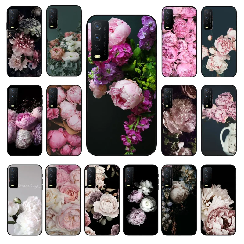 

Peony Phone Case for VIVO Y31 Y21S Y21 Y15S Y53S Y11S Y12 V21 V21E Y20 Y70 1907 V17Neo Y21S Y33S Y72