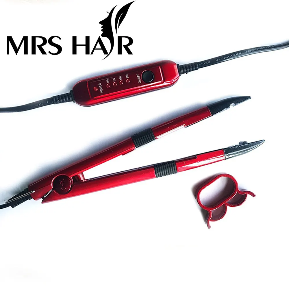 Conector de pelo de fusión de hierro, Control de calor de hierro, queratina para extensiones de cabello, herramientas de queratina para extensiones de cabello de fusión