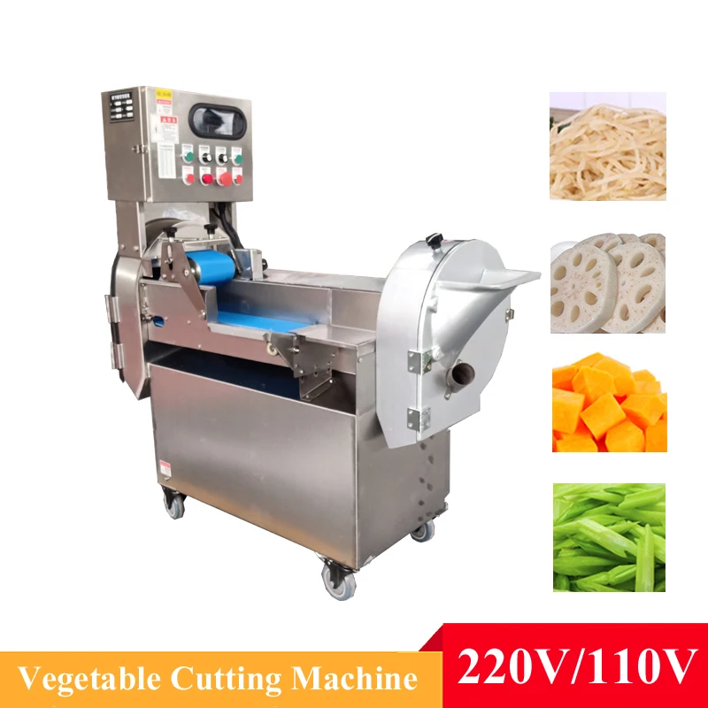 

1100W Commercial Vegetables Cutting Machine Stainless Steel Electric Vegetable Fruit Slice Shred Diced Machine Cabbage Chopper