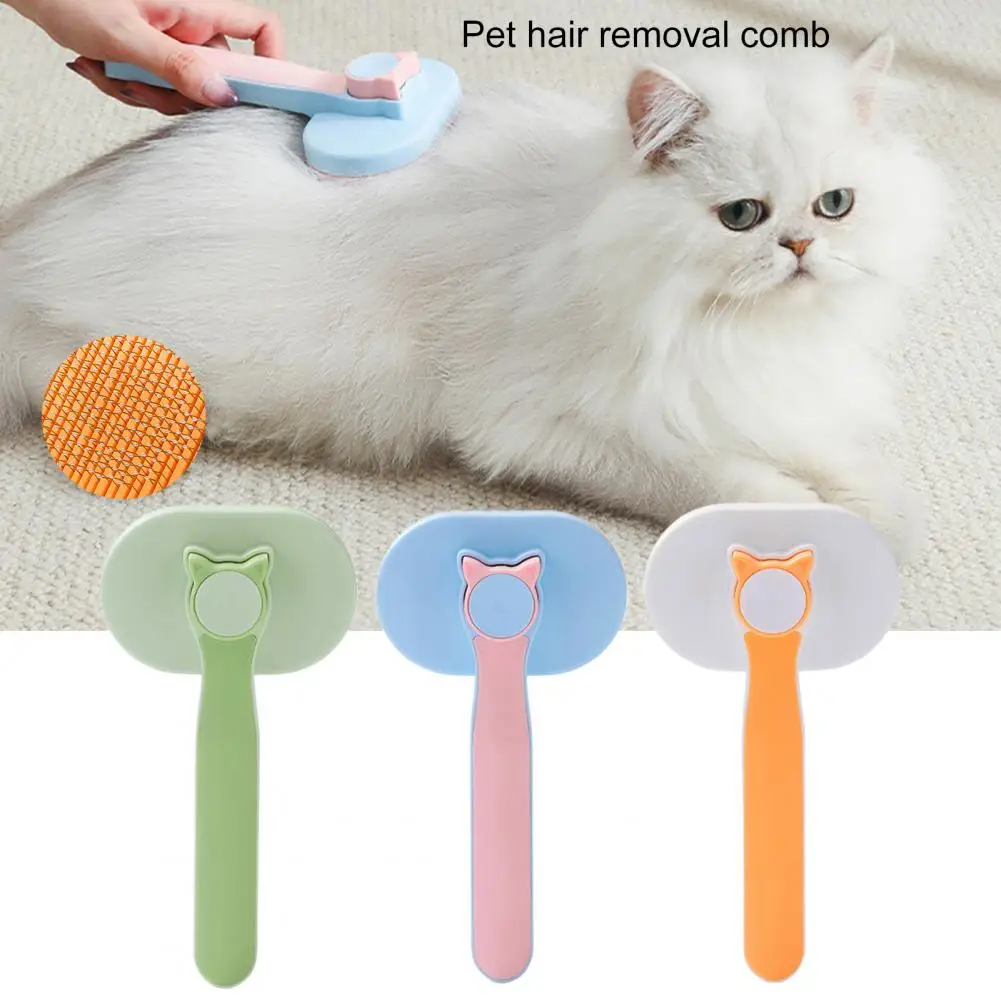 

Dog Grooming Brush Labor-saving Stainless Steel Dog Brush Dog Cat Hair Cleaning Comb Shedding Tool