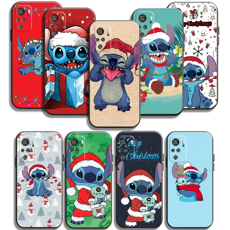 

Stitch Christmas Phone Cases For Xiaomi POCO X3 GT X3 Pro M3 POCO M3 Pro X3 NFC X3 Mi 11 Mi 11 Lite Soft TPU Funda Carcasa