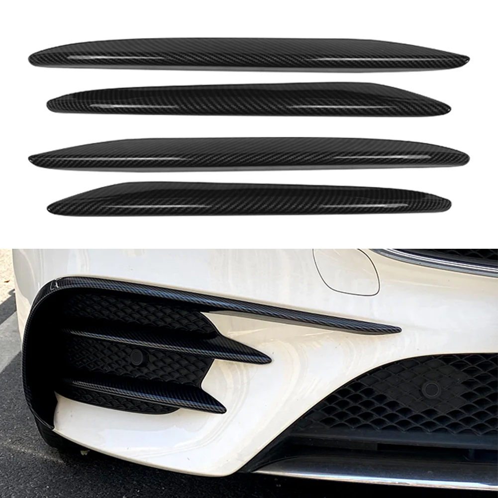 

4 шт., крышка передней противотуманной фары автомобиля, накладка из АБС-пластика для Mercedes Benz E-Class W213 E200 E300 E260 2016 2017 2018 2019 2020