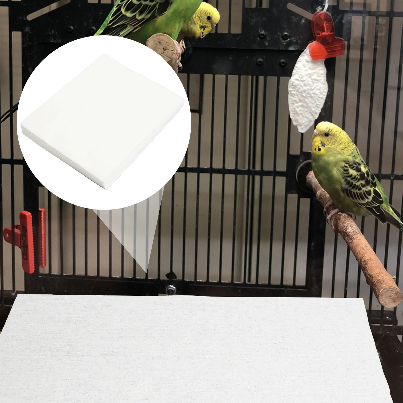 

Cage Bird Liner Pet Cushion Parrot Parakeet Liners Paper Accessories Absorbent Cages Pad Mat Cloth Precut Disposable Woven Non