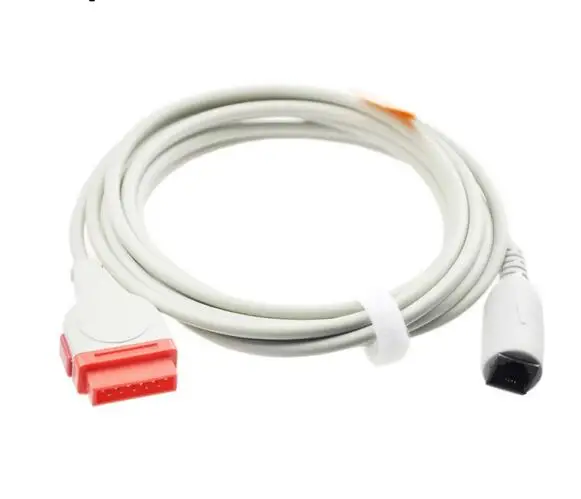 Free Shipping Compatible GE Solar IBP Cable Abbott Transducer  Cable  IBP Adapter Cable, TPU AAMI 6 Pins IBP Cable