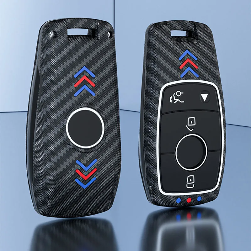 

ABS Plastic +Silicone Car Key Case Cover For Mercedes Benz 2017-2021 E-Class 2018-2021 S-Class 2019-2021 A-Class C-Class G-Class