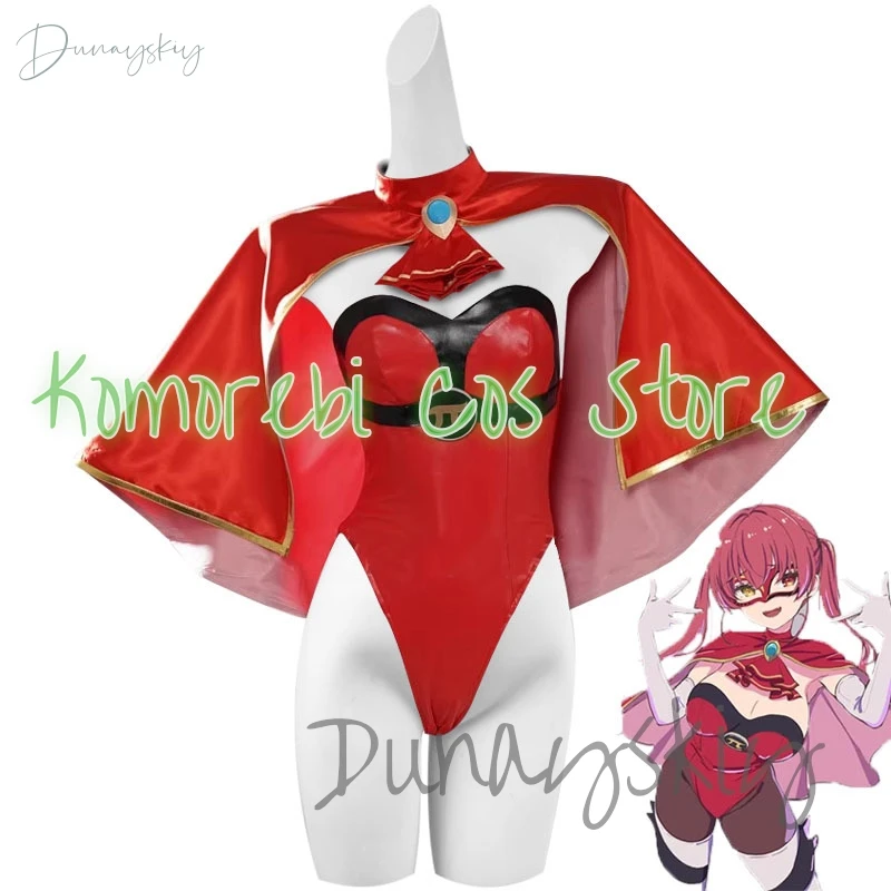 Houshou Marine How About Paipai Mask Косплей Костюм Боди Hololive Holo Vtuber Полный комплект парика