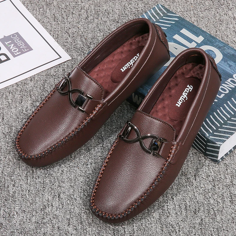 

New Arrival Men Casual Slip On Shoes Comfortable Loafers For Man Popular Men Young Casual Shoes Anti Slip Driving Shoes Mens