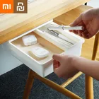 Ящик для хранения Xiaomi Youpin под столом, ящик для стола, ящик для отделки на дне, ящик для общежития, Рабочий стол Dtationery, ящик для офиса, невидимый ящик