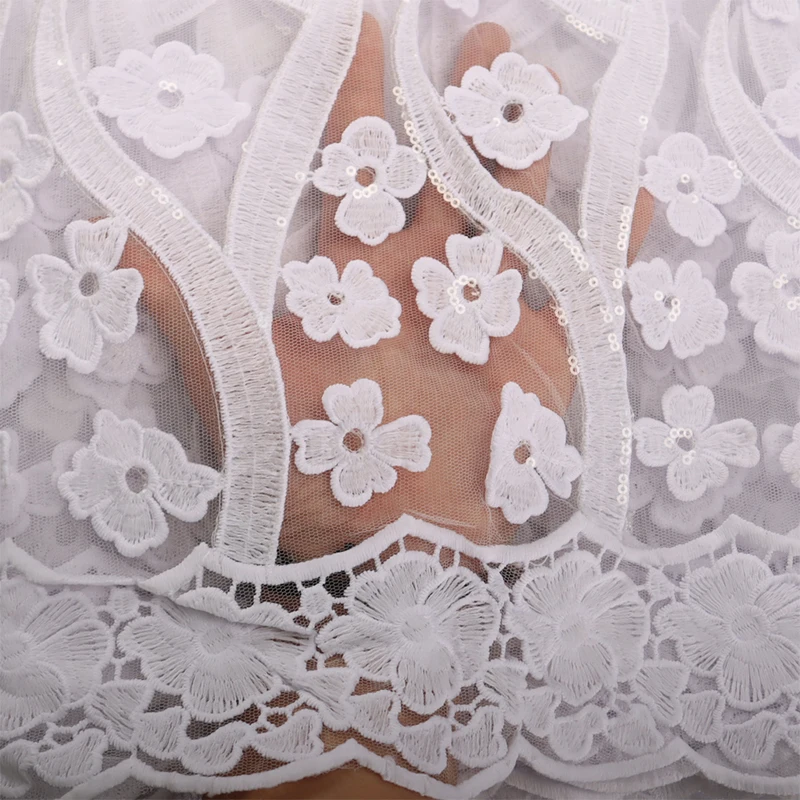 Новинка 2022 французская Тюлевая кружевная ткань мягкие материалы для невесты