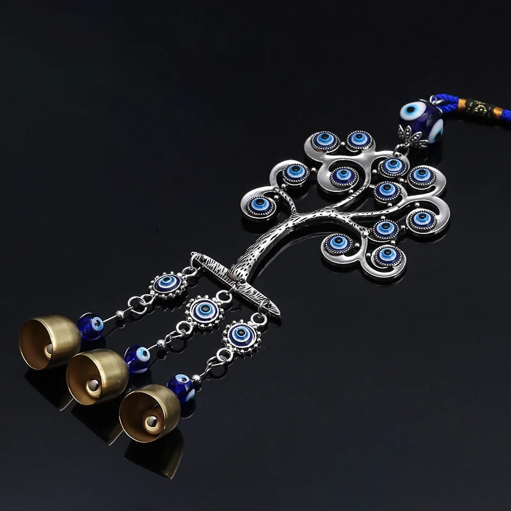 Греческий глаз деревянный наружный ветровой Колокольчик из сплава подвеска от