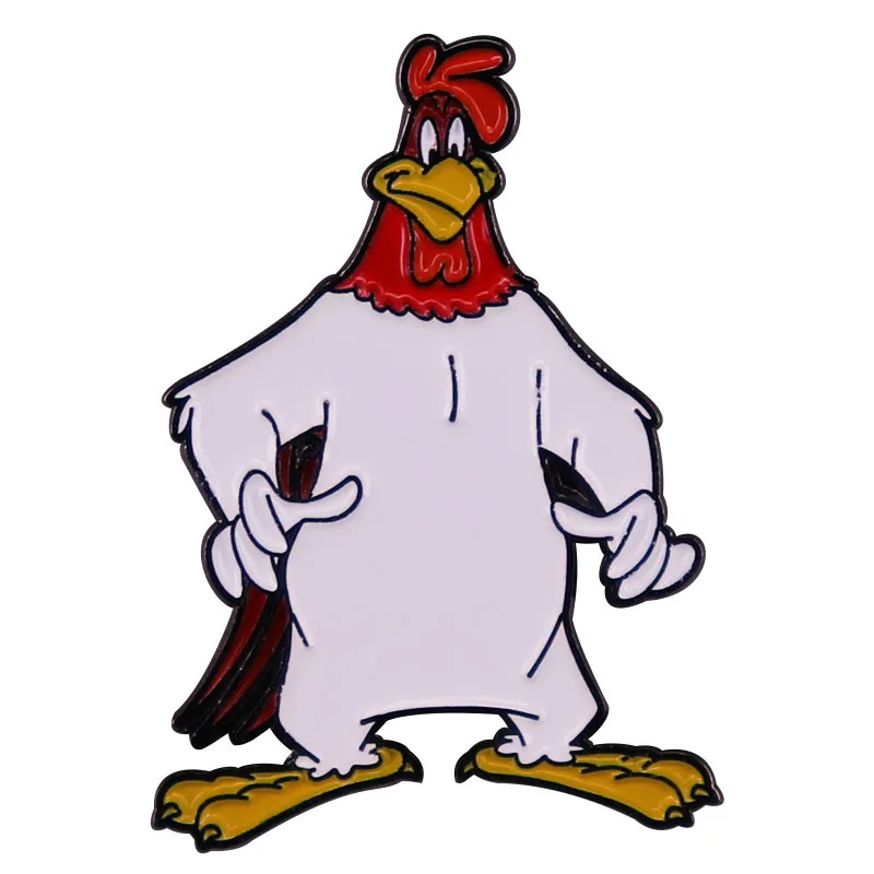 

Cartoon Gallus Rooster Cock Brooch Enamel Pin Brooches Metal Badges Lapel Pins Denim Jacket Jewelry Accessories Gifts