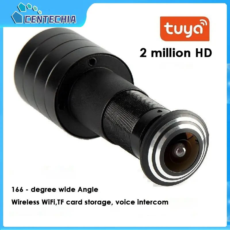 

Tuya App Tuya 1080p Camera Remote Viewing Audio Door Camera Household Alarm Mini Wifi Port Eye Hole Ip Camera Smart Home
