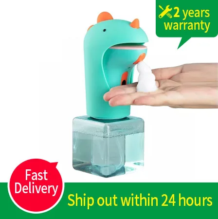 

[No Liquid】Dinosaur USB Recharge Automatic Liquid Soap Dispenser Touchless Sensor Infrared Induction Bashroom Foam Hand Washer