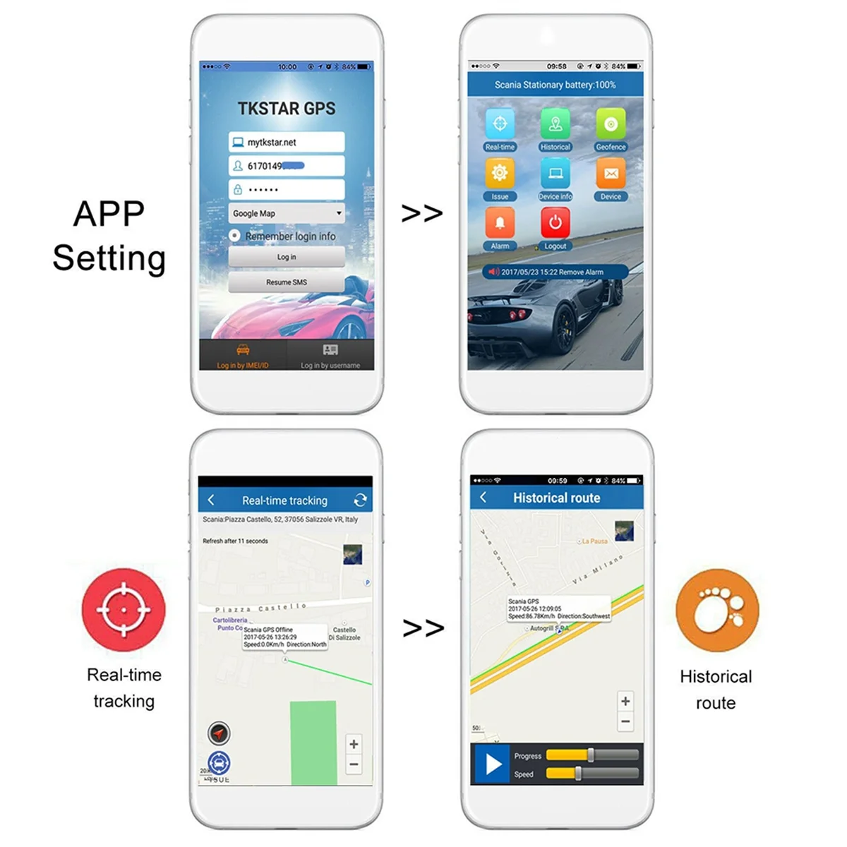 TKSTAR Мини GPS трекер Магнит 2G TK913 Автомобильный