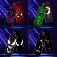 marvel phone case for xiaomi mi 9 9t se mi 10t 10s mi a2 lite cc9 note 10 pro 5g soft silicone cover marvel venom spiderman