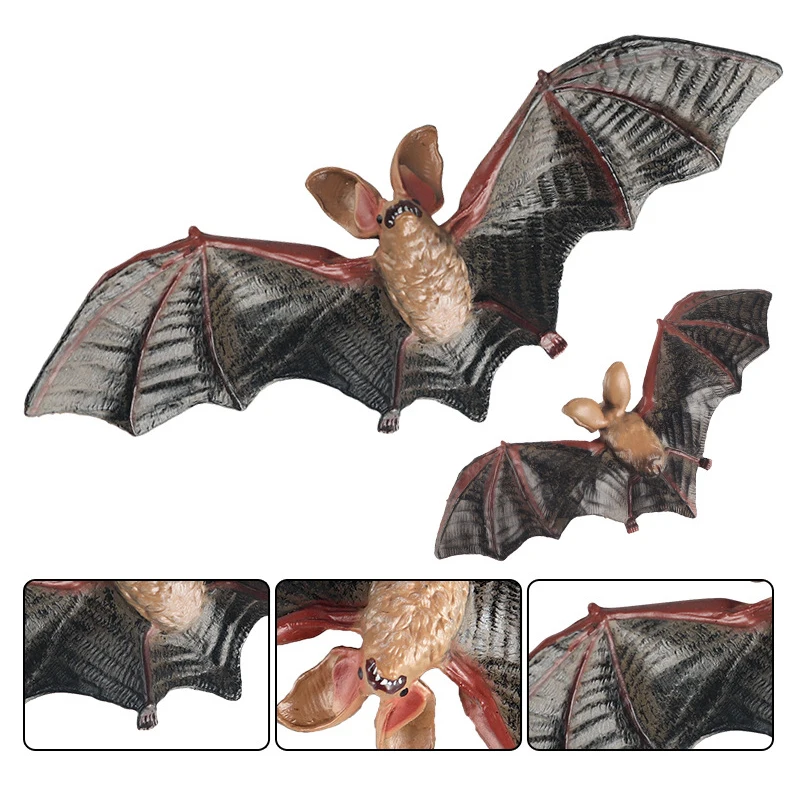 

Simulation Mini Cute Wild Animals Model Children's Cognitive Toys Flying Animals Bat Ornaments Children's Collection Toy Gift