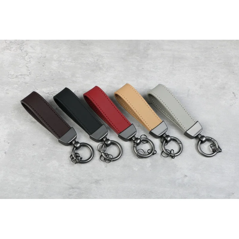 

Leather Keychain Key Lanyard Wholesale Car Supplies Gift Suitable for Porsche Key Bracelet Lanyard