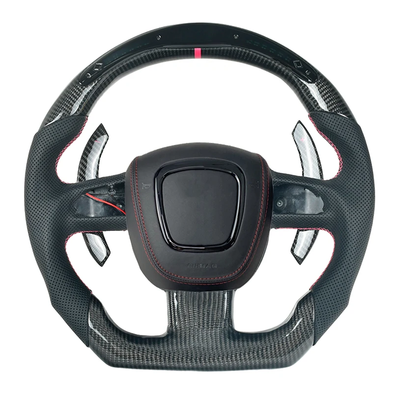 

Автомобильный руль из 100% углеродного волокна для Audi A3 A4 A5 S3 S4 S5 S6 RS4 RS5 RS6