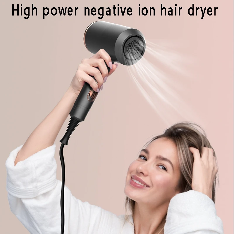 

Hair Dryer With Diffuser Negative Ionic Hair Blow Dryer 5 Gear Settings Adjusting Airspeed Blow Dryer