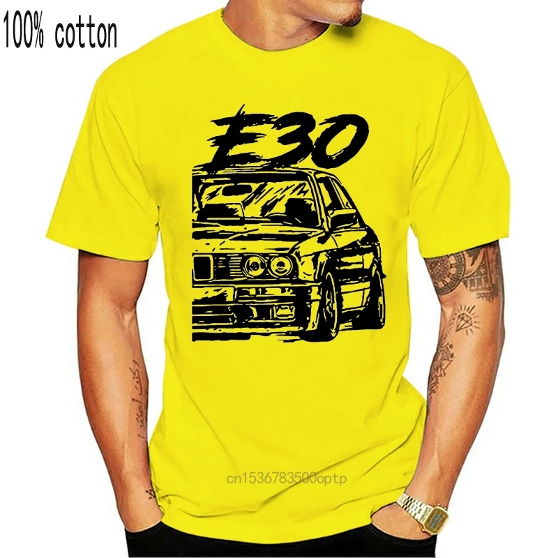

Man Clothing E30 T-Shirt Drift Motorsport Old School Digitally Remastered S-5XL Motorcycle Car Men Shirt