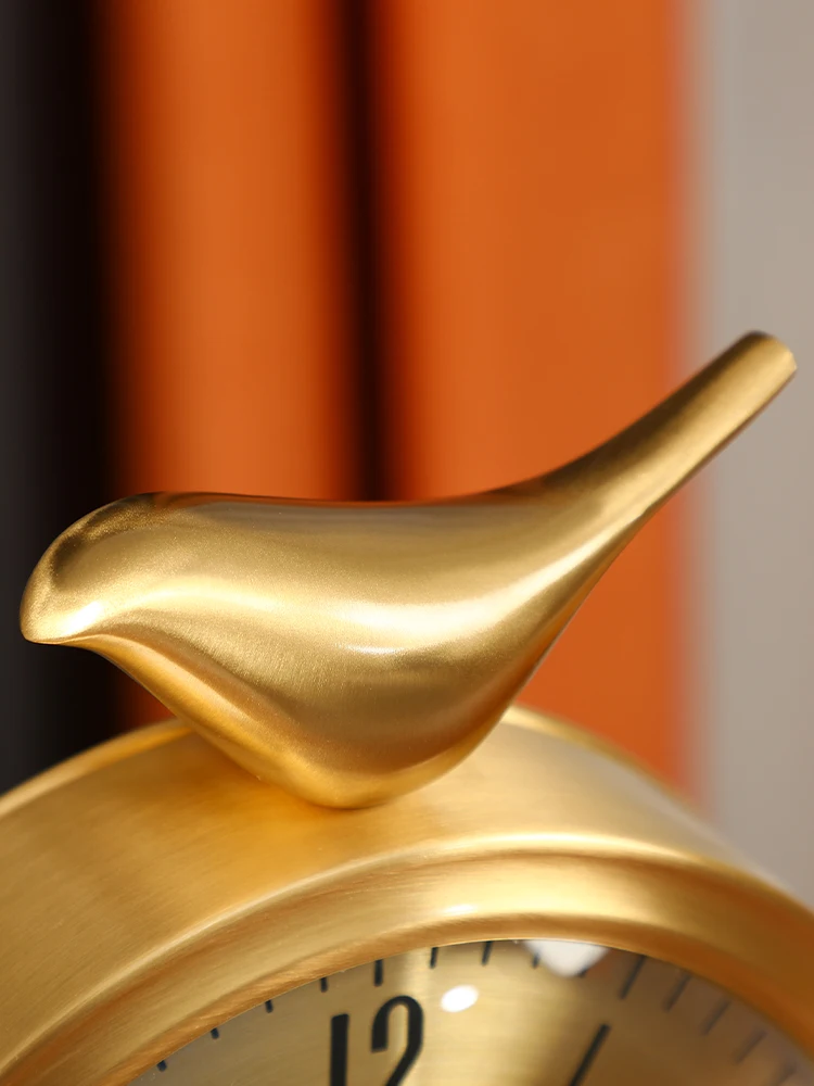 Сидячие часы латунный настольный орнамент современный маятник декоративные