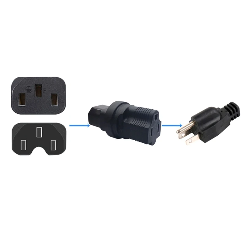 

Стандартный преобразователь переменного тока C14-5-15R, 2 шт., оборудование для домашнего ремонта, электрические аксессуары, пластмассовый материал