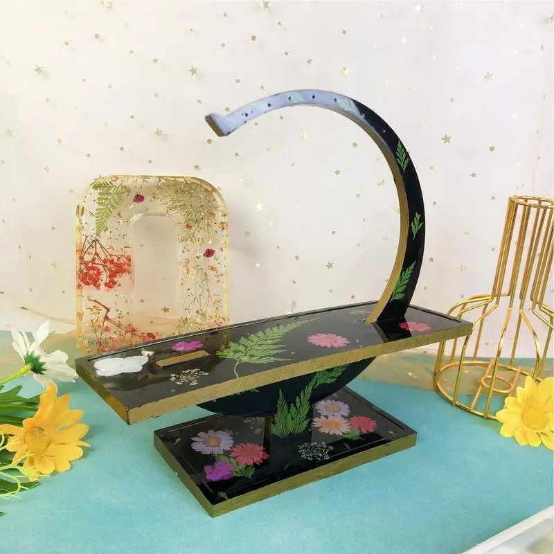 Форма для хранения ювелирных изделий смоляная форма подсвечника силиконовая