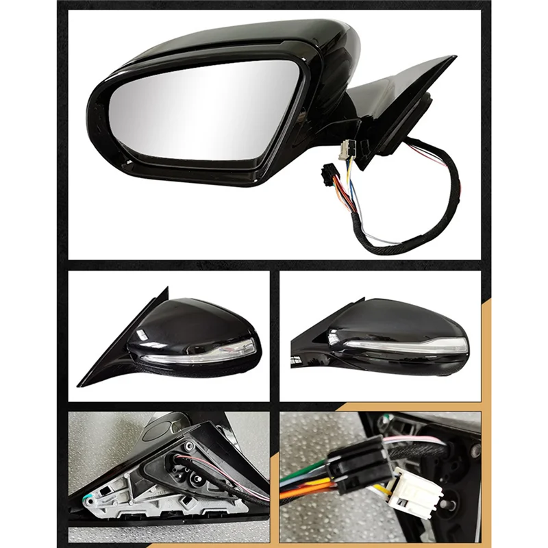 

Автомобильное Зеркало для слепых зон, левая БОКОВАЯ ДВЕРЬ, набор для Mercedes Benz W213 E Class E300 E350 2016-2020